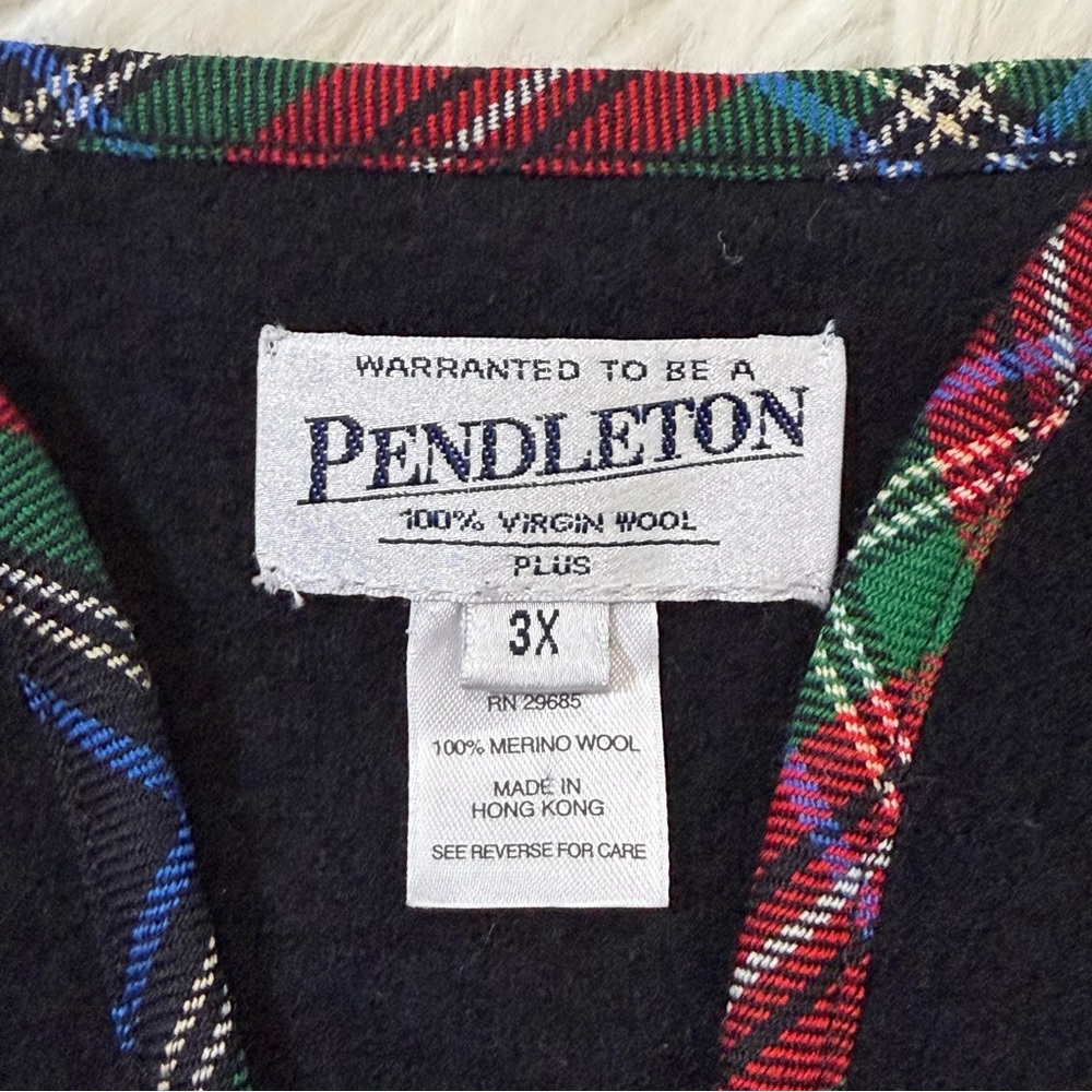 Pendleton Virgin Wool Full Front Zip Cardigan Swe… - image 5